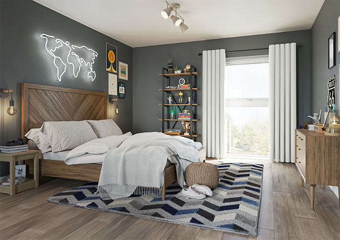 Akoya Faux Silk, Lustre Pure Silver - Made to Measure Curtains - Image 8